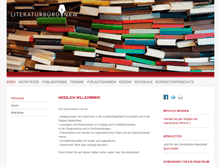 Tablet Screenshot of literaturbuero-nrw.de